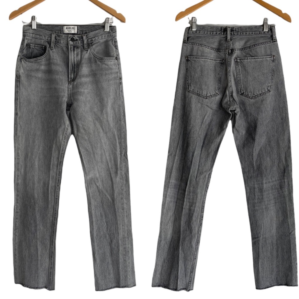 AGOLDE Cherie Cuff Gray Crush Jeans